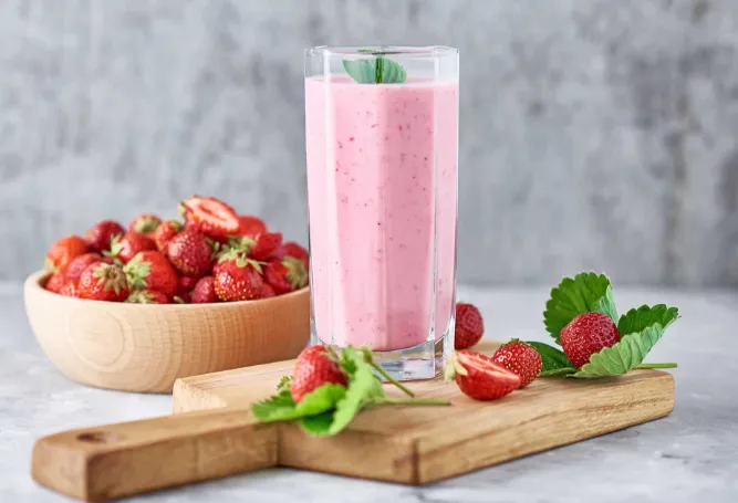 Çilekli Milkshake