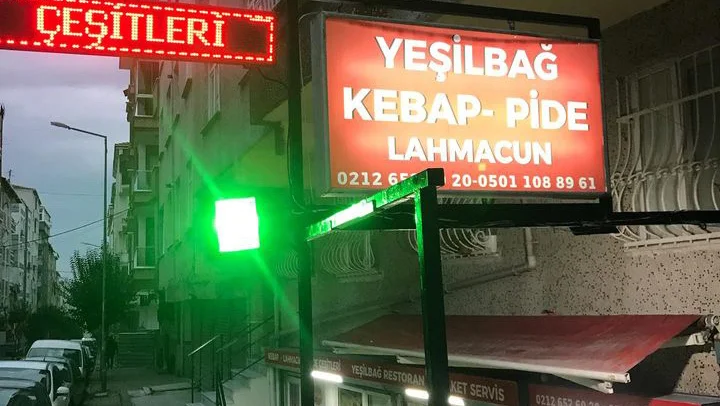 Yeşilbağ kebap lahmacun
