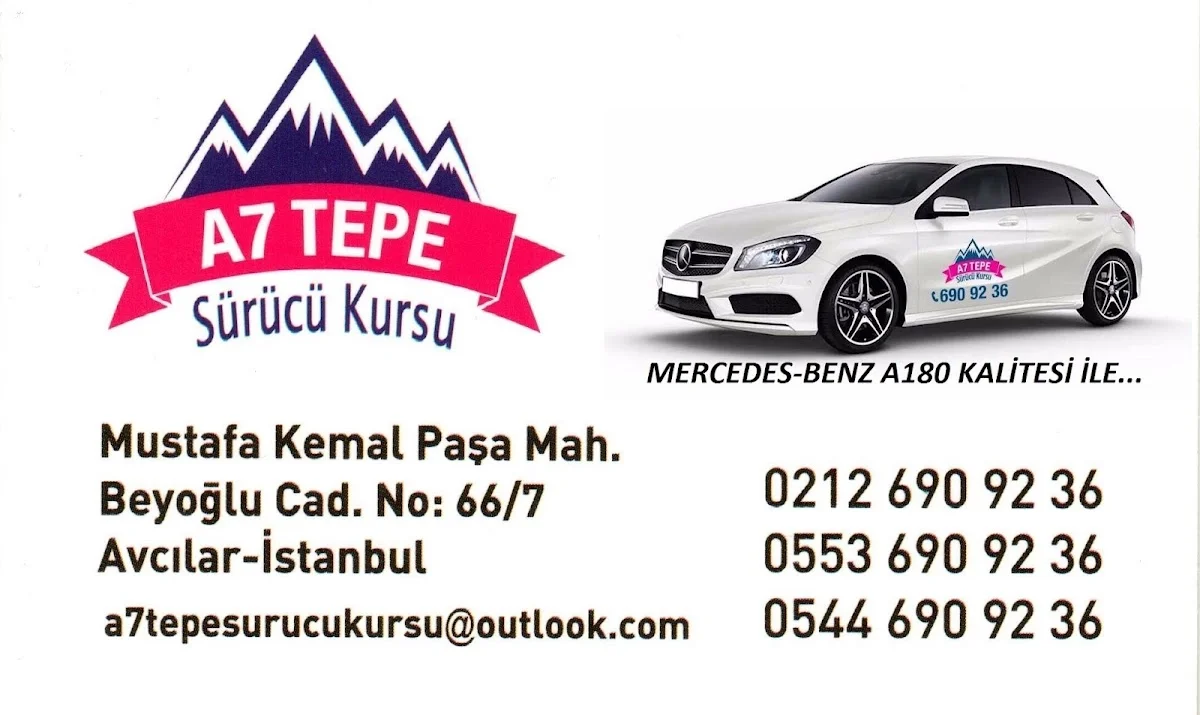 A7 TEPE SÜRÜCÜ KURSU - Avcılar, İstanbul