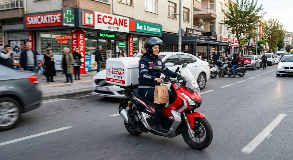 Acil nöbetçi eczane moto kurye 7/24 - pharmacy Delivery eczane kurye İstanbul sancaktepe - Sancaktepe, İstanbul