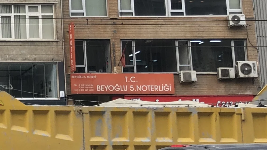 BEYOĞLU 5. NOTERLİĞİ - Beyoğlu, İstanbul