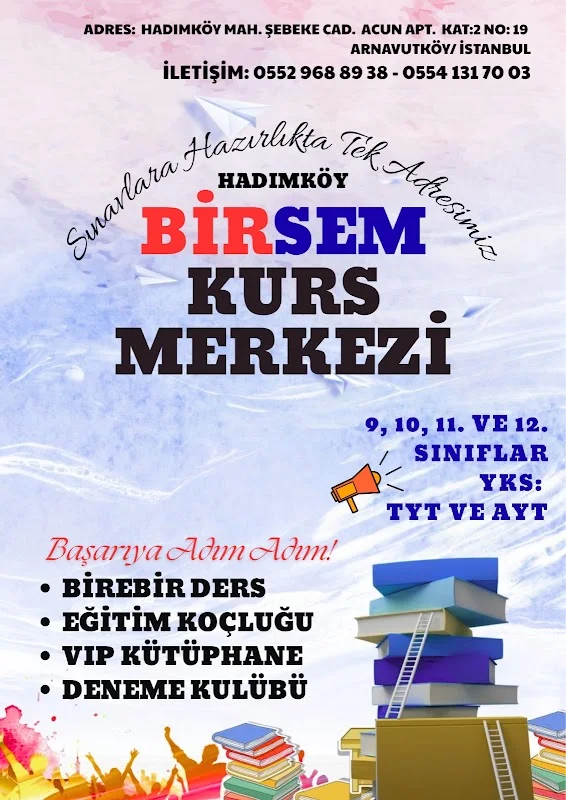 BİRSEM ÖZEL ÖĞRETİM KURSU YKS Hazırlık Kursu ve Üniversite Hazırlık kursu - Arnavutköy, İstanbul