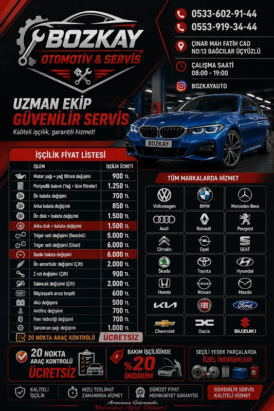 BOZKAY OTO SERVİS - Bağcılar, İstanbul