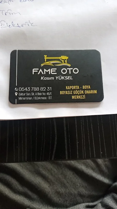 Fame.oto boyasız göçük onarım merkezi ve kaporta boya servisi