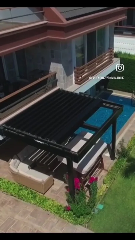 Milana Ev Dekorasyon Mimarlık Havuz İnşaat Ahşap Merdiven ve Pergola Kış Bahçesi Sistemleri