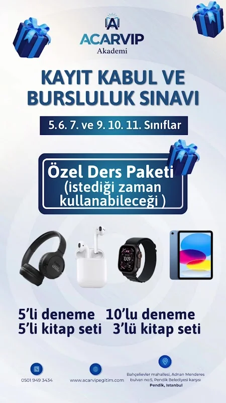 PENDİK ACARVIP AKADEMİ | YKS LGS KURSU & ÖZEL DERS