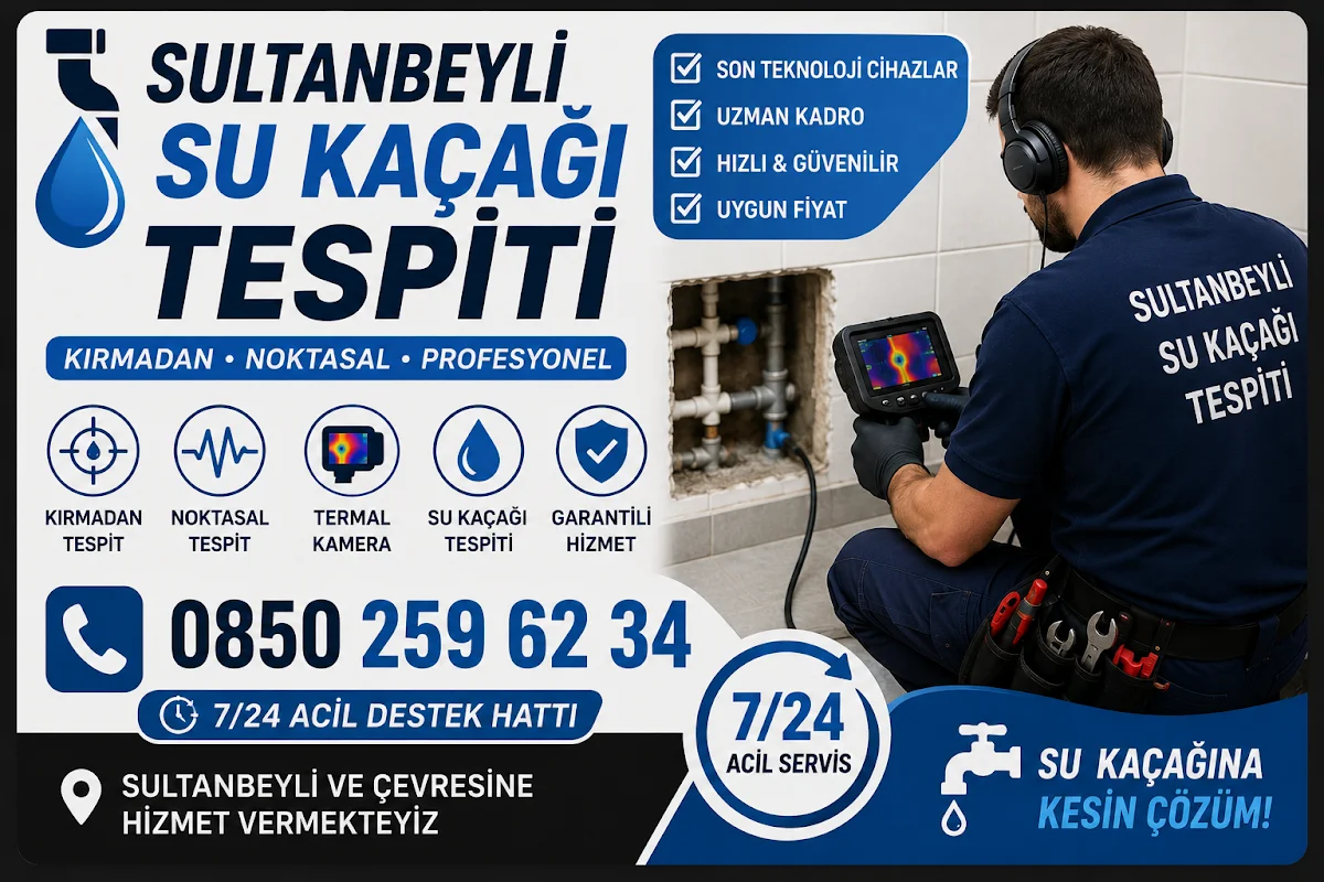Sultanbeyli Su Kaçağı Tespiti - Sultanbeyli, İstanbul